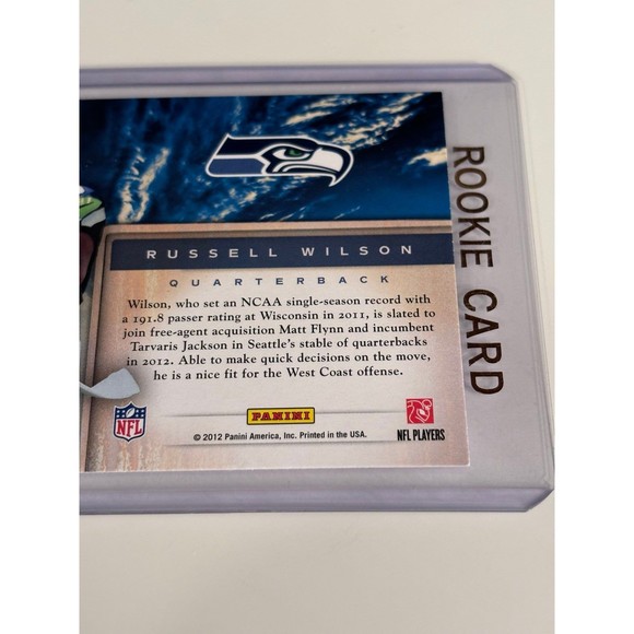 Russell Wilson Rookie Card SP Insert 2012 Madison Wisconsin Denver Broncos - Picture 4 of 6